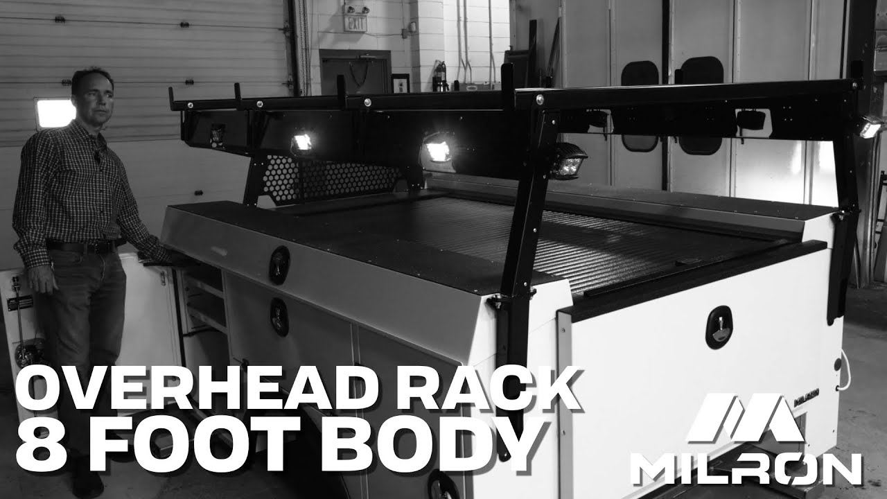 Milron Overhead Rack | Premium Integrated Lights | Milron 8-Foot Body