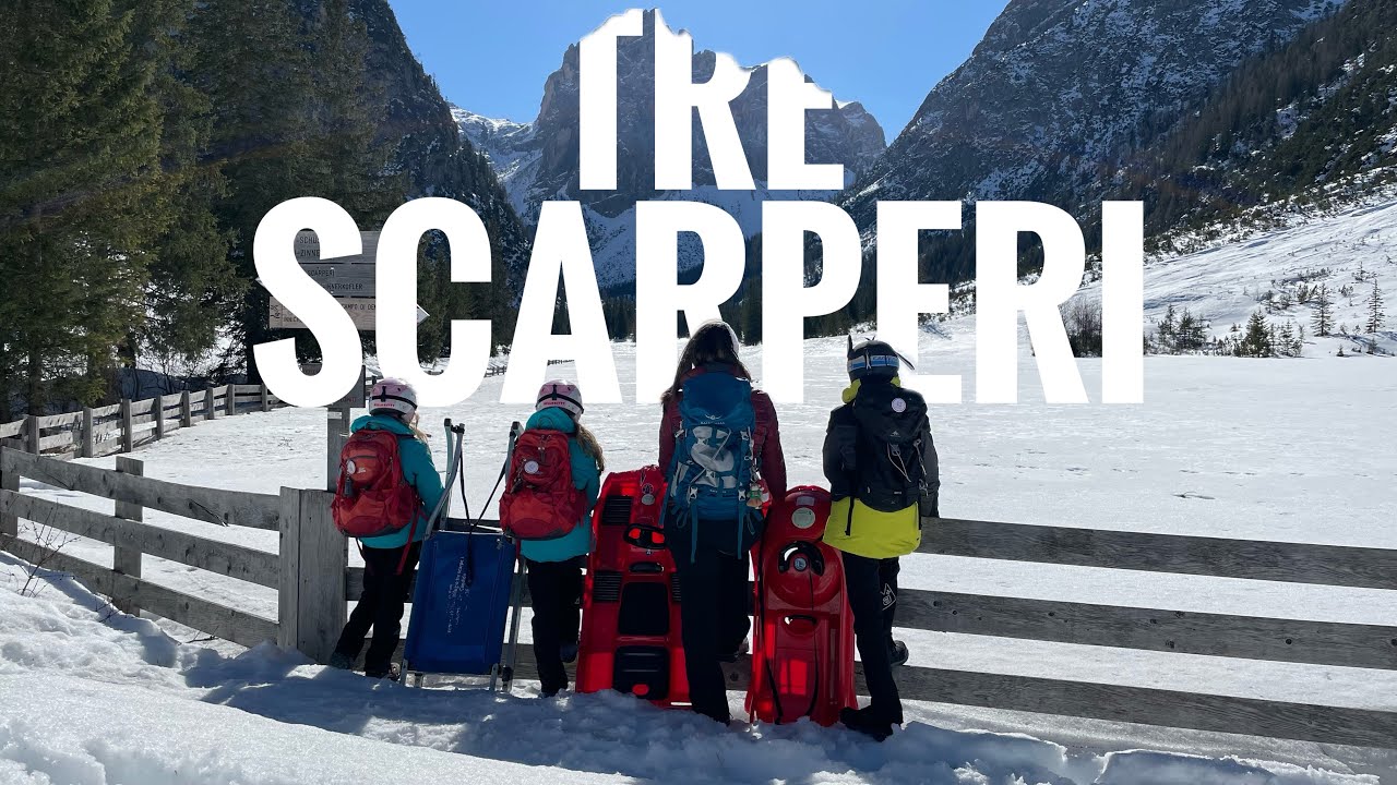 Rifugio Tre Scarperi - con lo SLITTINO nella Val Campo di Dentro