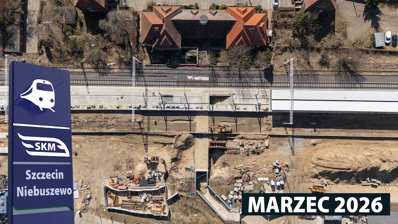 SKM Szczecin / Szczecin Niebuszewo/ Linia Kolejowa 406 / Marzec 2026