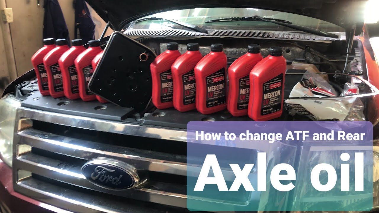 HOW TO CHANGE ATF AND REAR AXLE OIL | FORD EXPEDITION V8