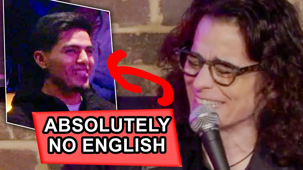 The CUTE PERUVIAN in the front row spoke NO English! | Jessica Kirson Long Crowd Work Videos