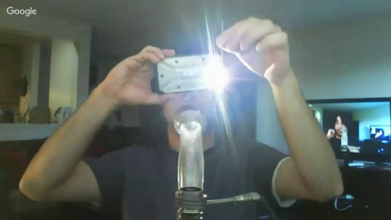 Dabbing a Glob Of Rosin Wax Live And Getting The Meltshot For Instagram