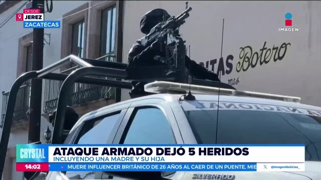 Balacera frente a Palacio Municipal en Jerez, Zacatecas | Noticias con Crystal Mendivil