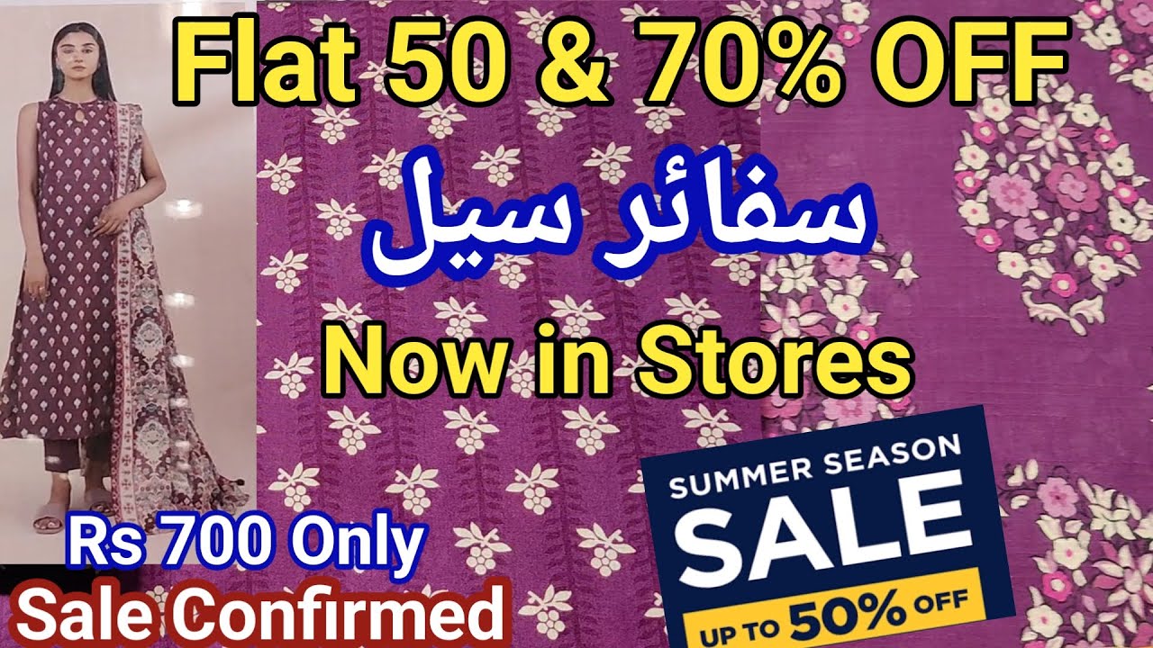 Sapphire Biggest Sale Flat 50% & 70% OFF unstitched | Sapphire sale unstitched