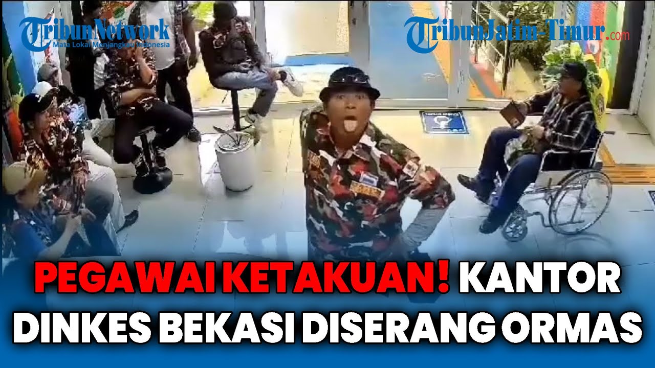 WADUH! Kantor Dinas Kesehatan Kabupaten Bekasi Diserbu dan Dikuasai Ormas, Pegawai Ketakutan