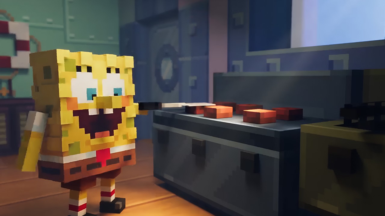 Minecraft X SpongeBob DLC Animation by Spark Universe