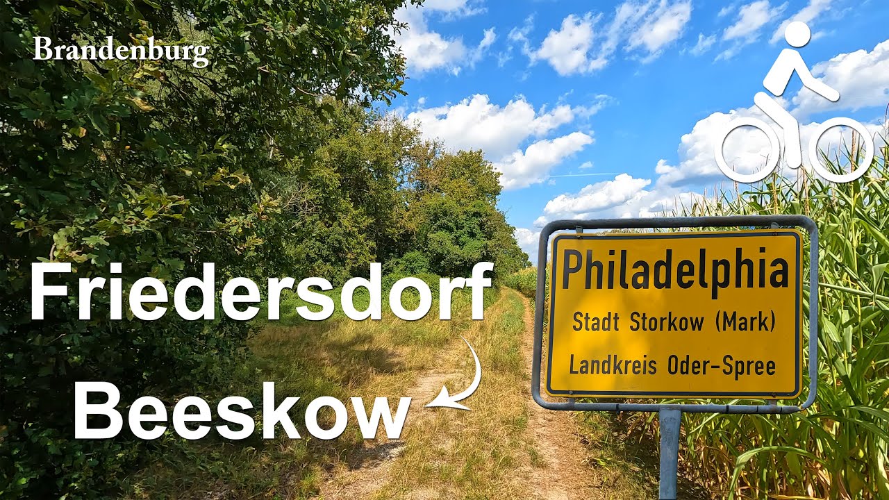 Radtour nach Philadelphia | von Friedersdorf bis Beeskow | Brandenburg | 4K