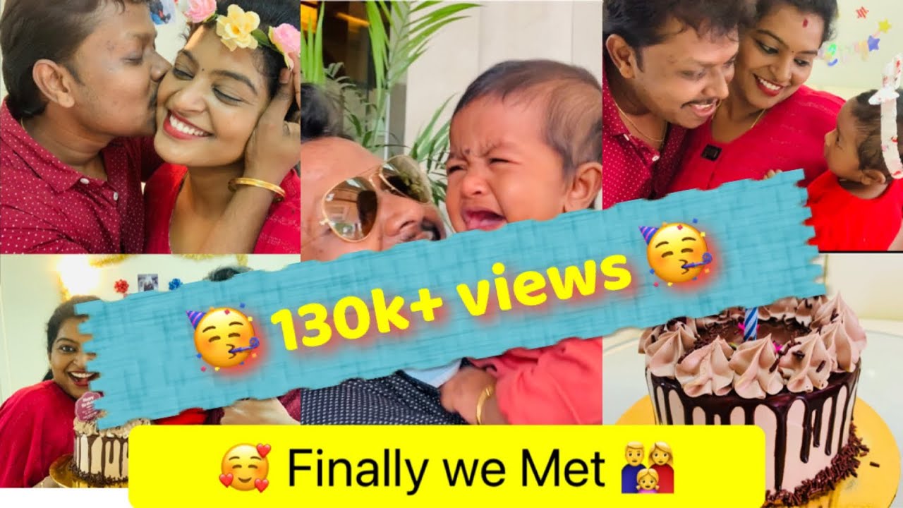 மாமாவை பார்த்தாச்சு😍Family Reunion after 7 months | First time Baby sees her father How she reacted?