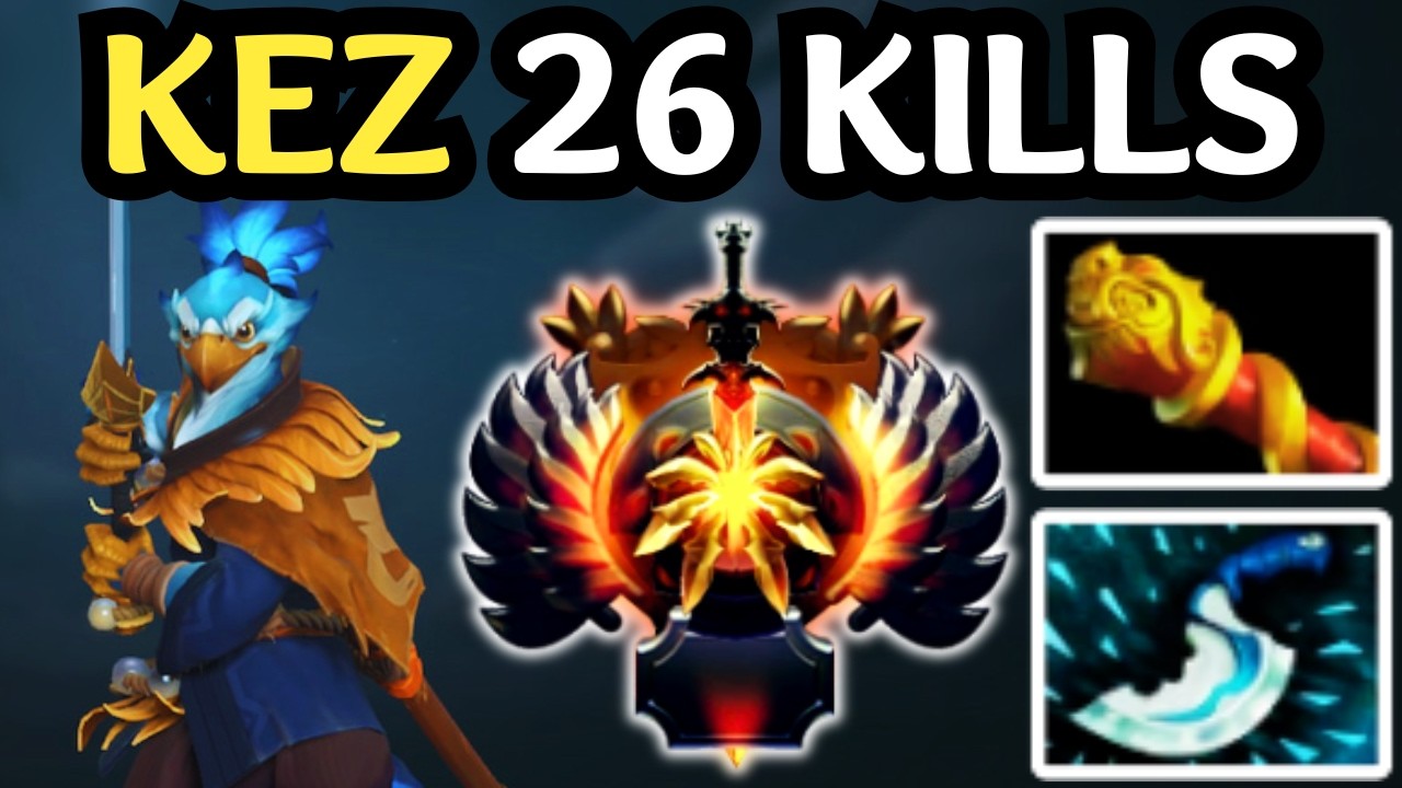 🔥26 KILLS IMMORTAL KEZ CARRY &mdash; CLEAN-UP KING | DOTA 2 🔥