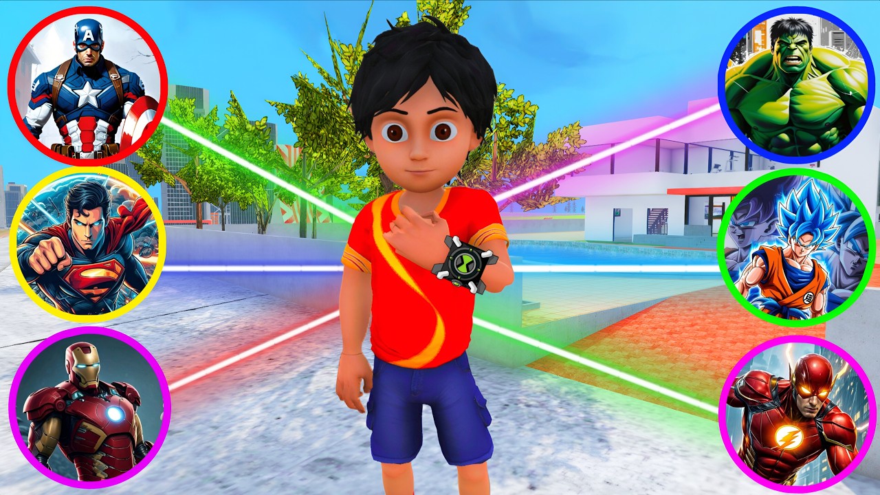 Shiva Saved All His Friends With The Power Of Superhero In Gta 5 🤯 #11