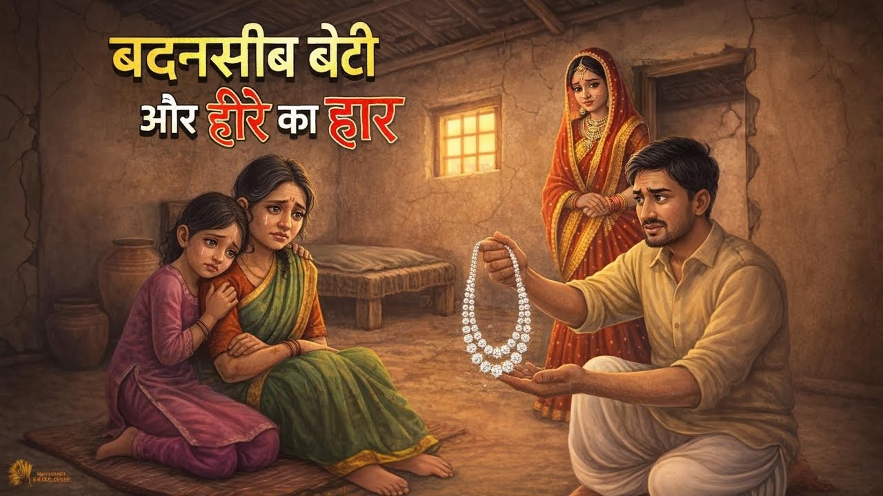 😭बदनसीब सुंदर लड़की vs हीरे का नेकलेस गुम होना 🥺 और फिर उसका संघर्ष  #animation #cartoon #realstory।