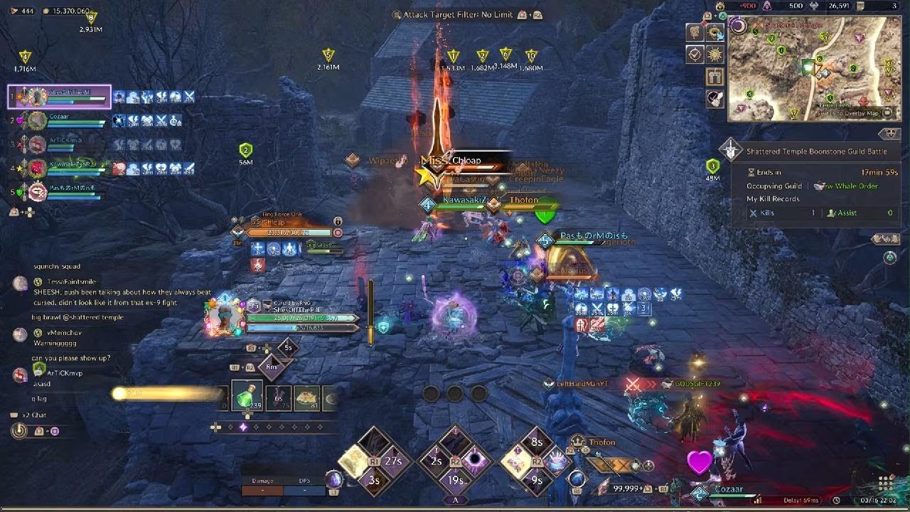 NewWhaleOrder Vs Ting Force One BoonStone Fight. Front Line Bomber/DPS