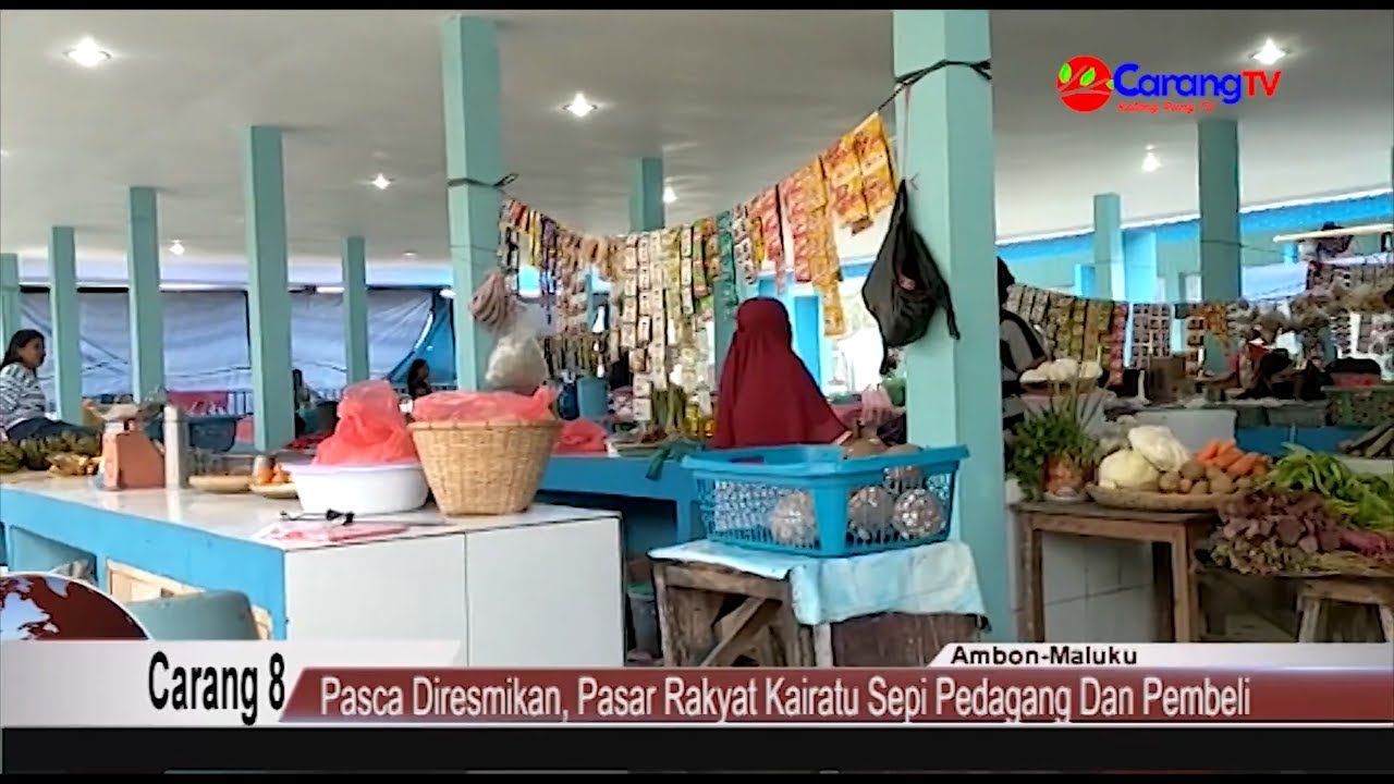 Pasca Diresmikan, Pasar Rakyat Kairatu Sepi Pedagang Dan Pembeli
