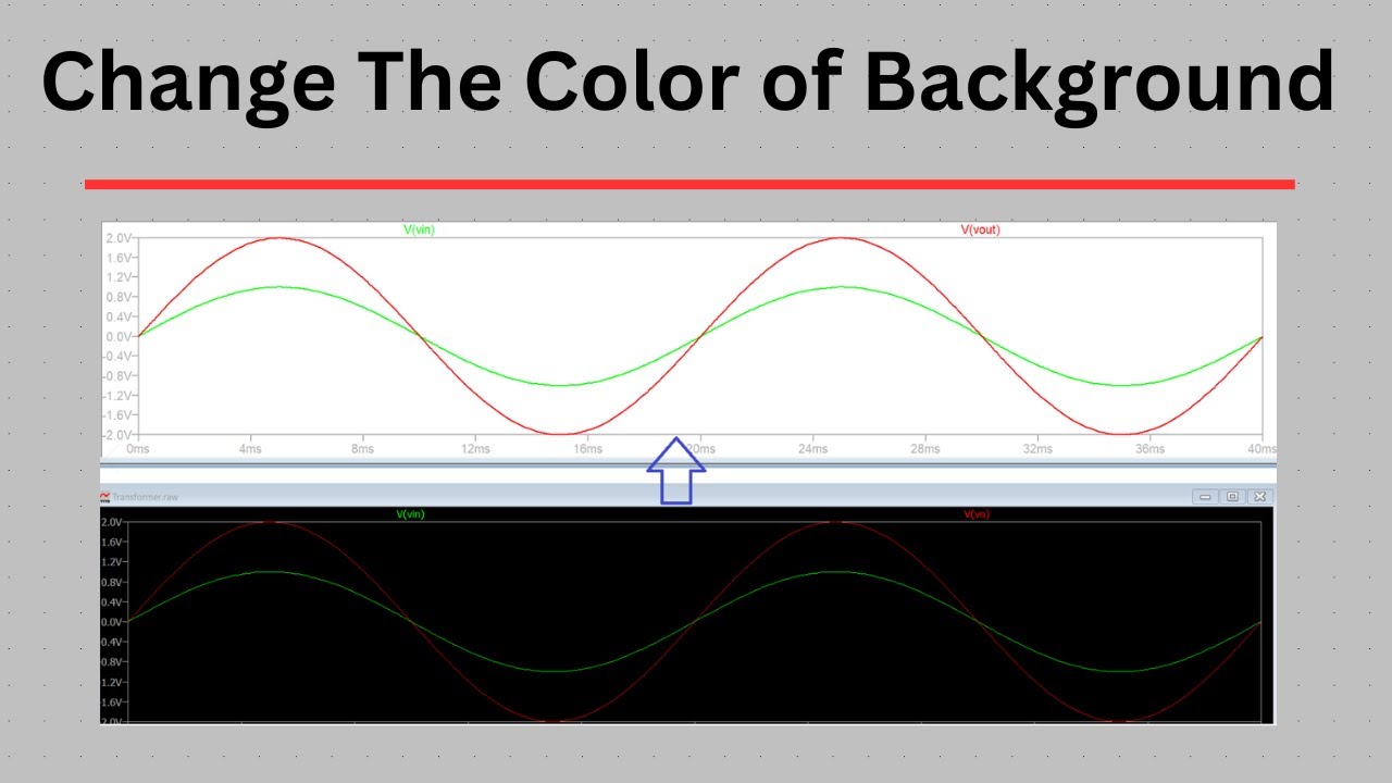 How to Change the color of Background in LTspice