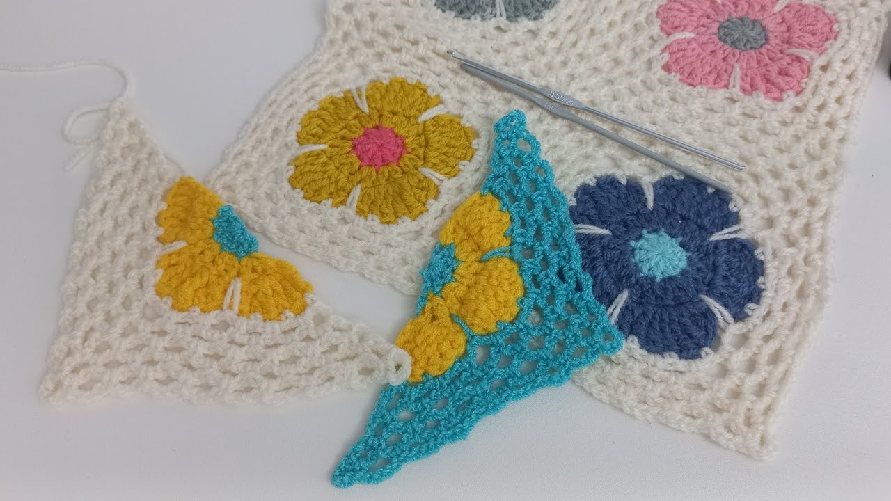 Medio granny para cardigan Karol G #crochet 