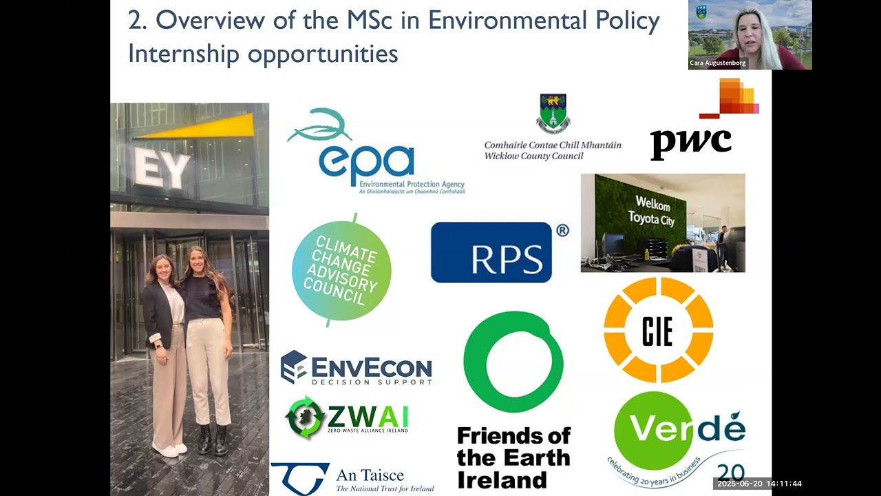 MSc Environmental Policy, Strategy & Leadership - Programme Overview 2025