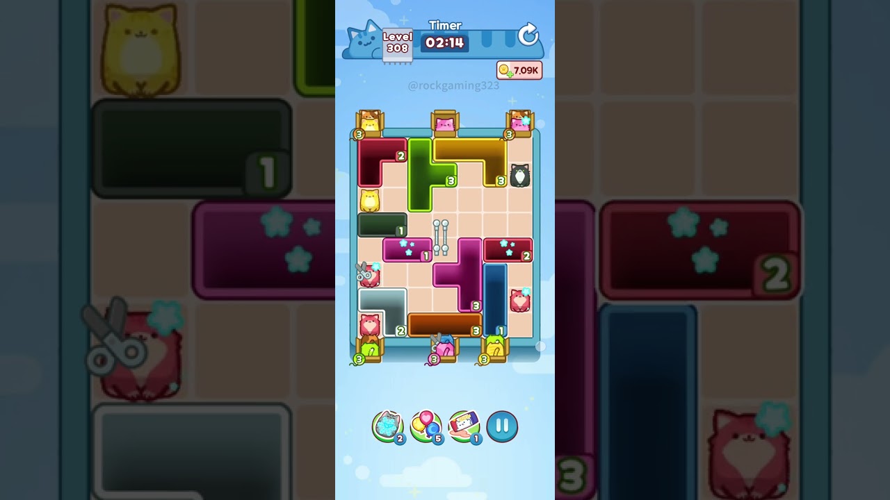 Drop the Cat! Level 308 Walkthrough
