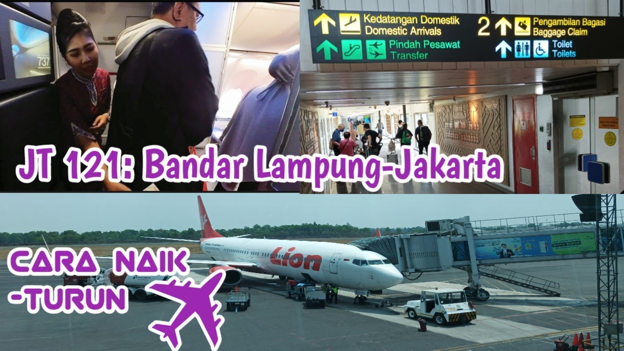 JT 171 Bandar Lampung-Jakarta: Cara Naik-Turun Pesawat