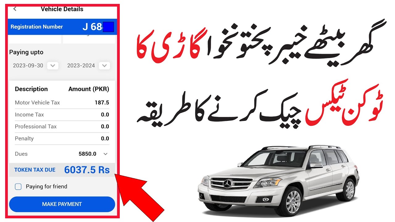 kpk vehicle token tax online check | kpk excise online token tax