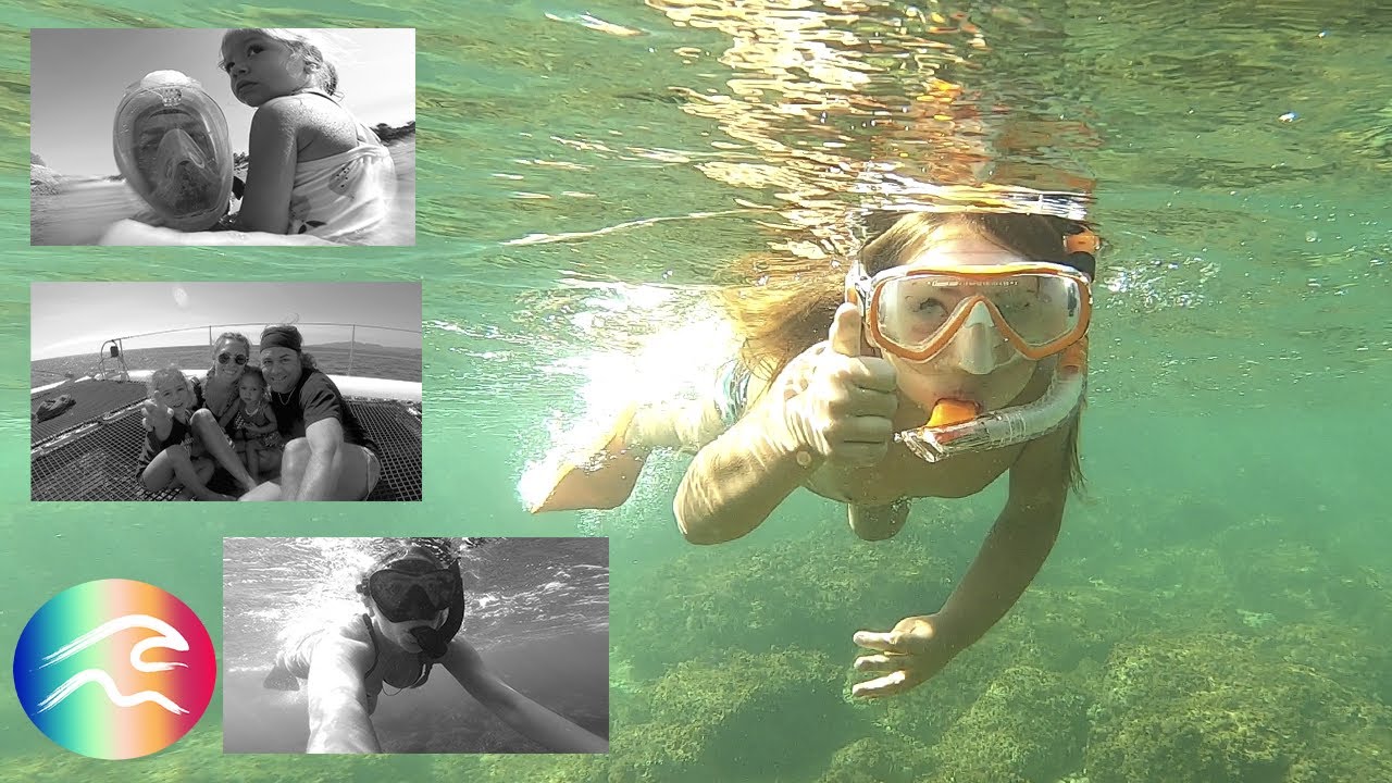 NIÑO de 4 AÑOS APRENDE SNORKEL🤿|🌊COMO APRENDER a hacer SNORKEL en el MAR