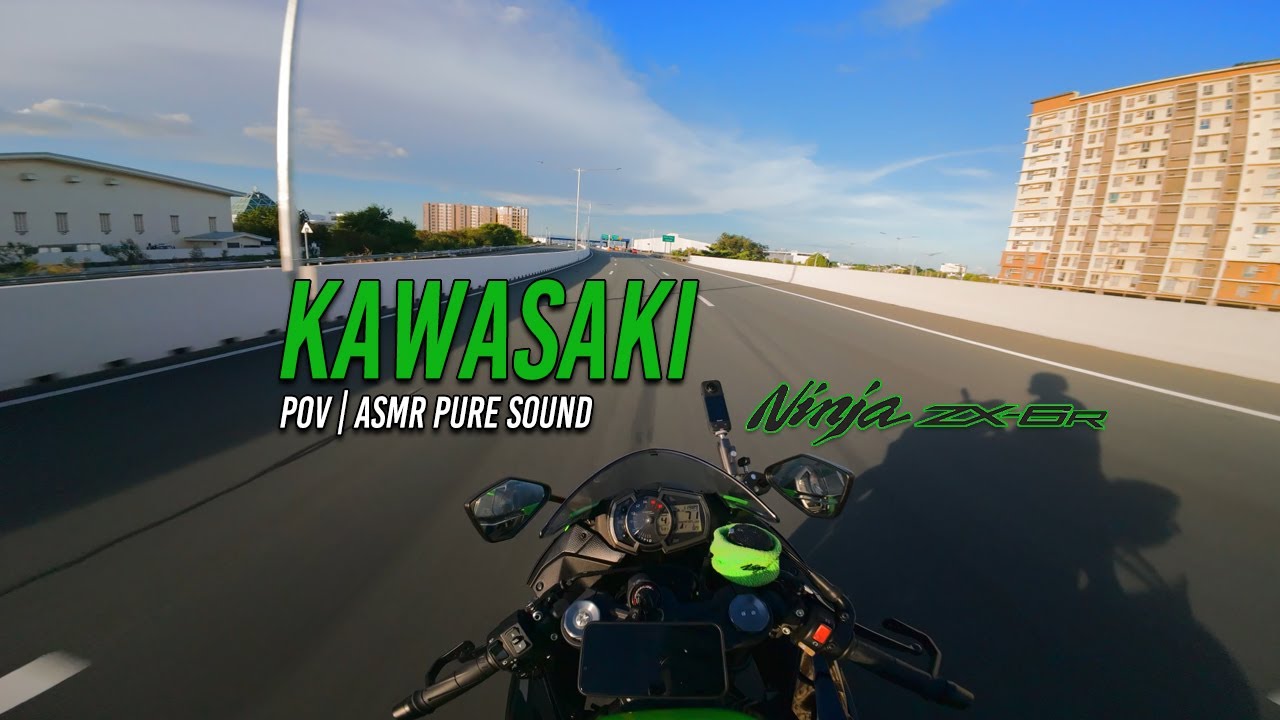 Kawasaki ZX6R POV PURE SOUND | ASMR | 4K