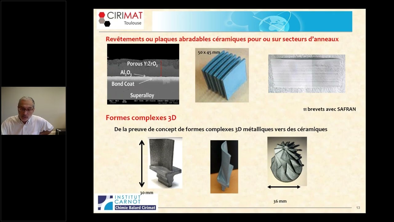 Café Techno 'Exemples de matériaux céramiques pour l’aéronautique et le spatial'