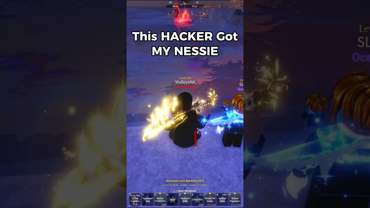 He HACKED my NESSIE... #roblox #fisch #robloxfisch