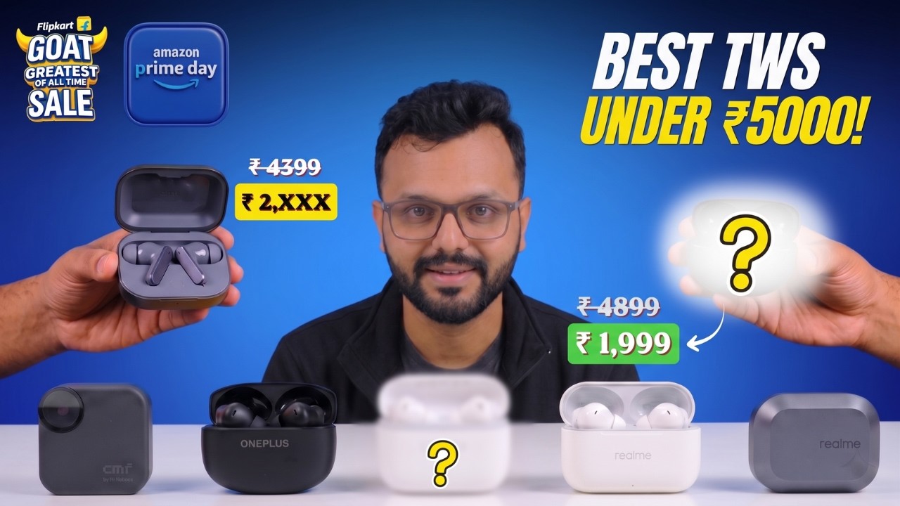 SALE 🔥 Best Earbuds Under ₹5000 to ₹1000 On Flipkart GOAT Sale & Amazon Prime Day Sale 2026