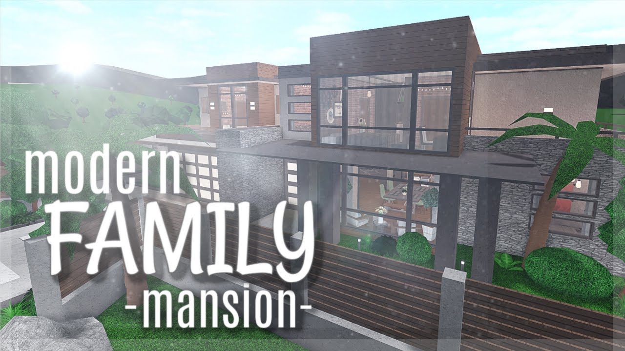 BLOXBURG || Modern family mansion 179k
