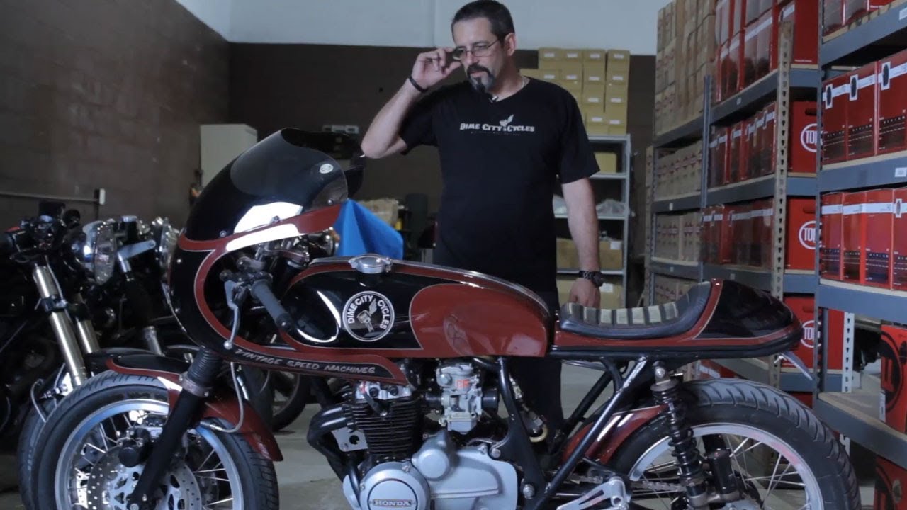 Dime City Cycles: The Four Hundred 1975 Honda CB 400 Cafe Racer