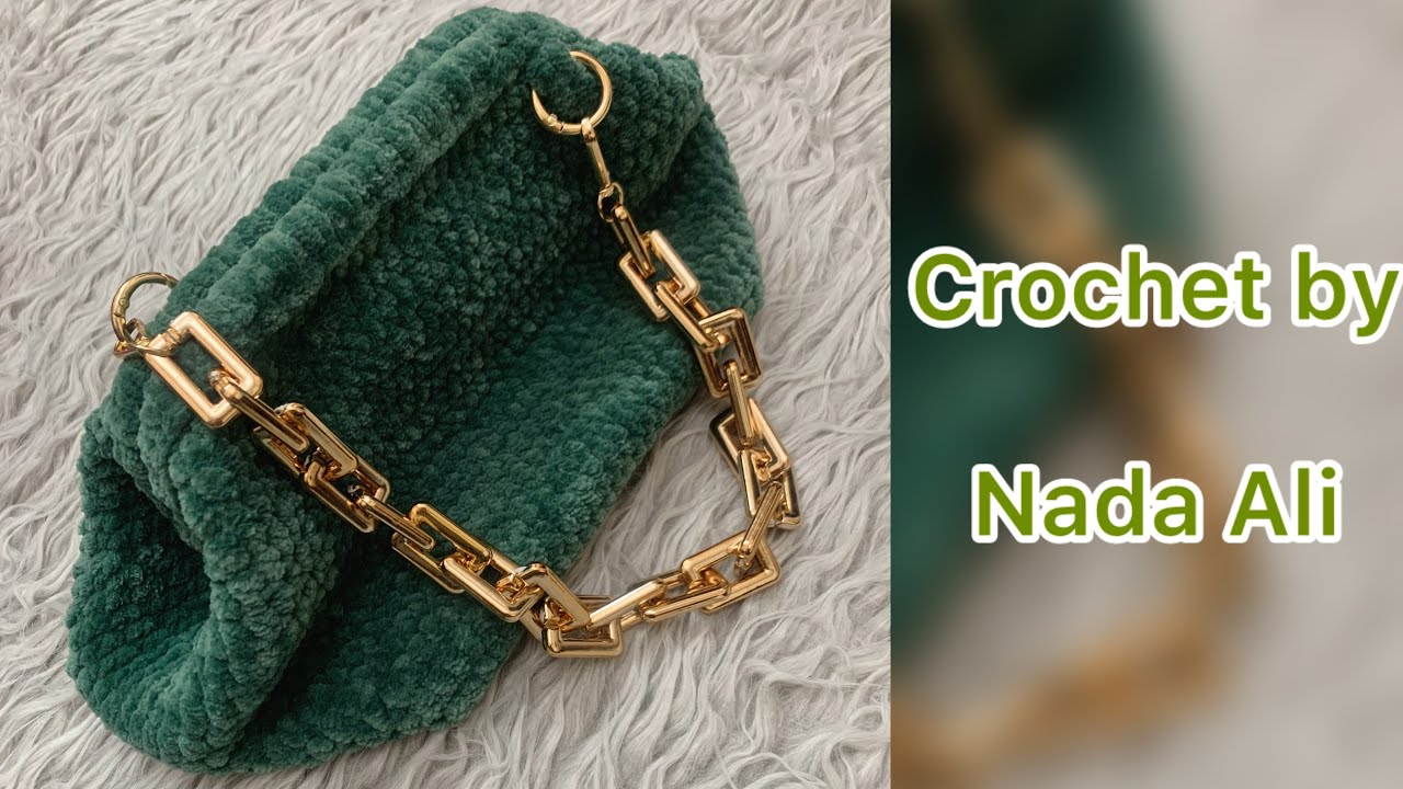 كروشيه شنطة شتوية بفريم سحري بخيط قطيفة وغرزة سهلة للمبتدئين #كروشيه #crochet #bags