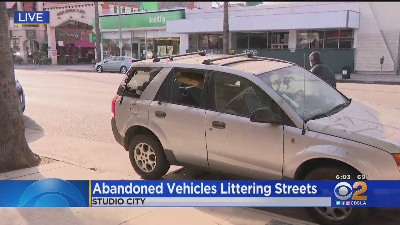 Abandoned Vehicles Left Littering Streets Of LA