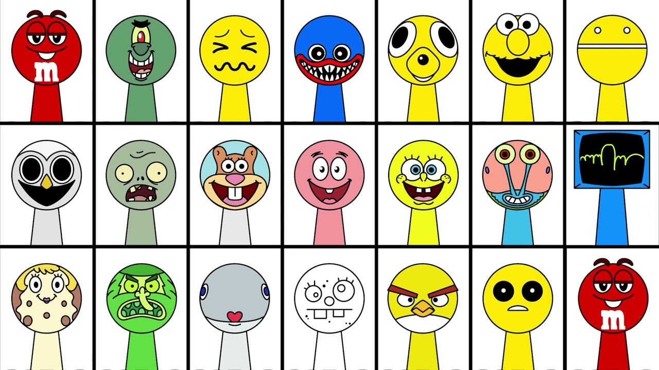 New Sprunki OC: Compilation 20 Emoji Phase 1