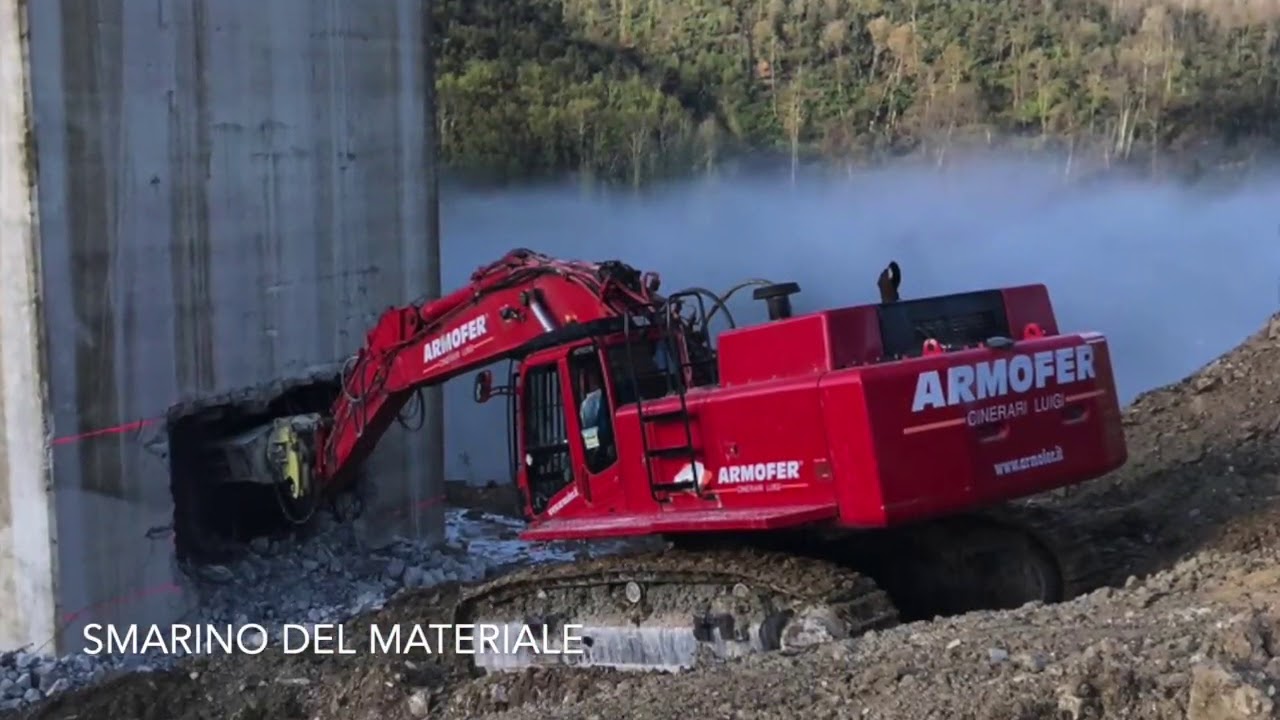 DEMOLIZIONE MECCANICA PILE VIADOTTO