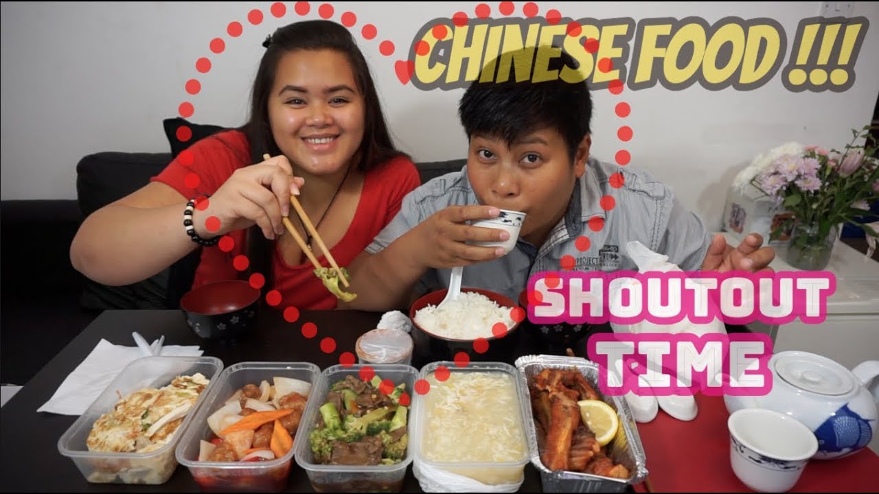 Mukbang (Eating show)  Chinese Food Take away | Shoutout Time