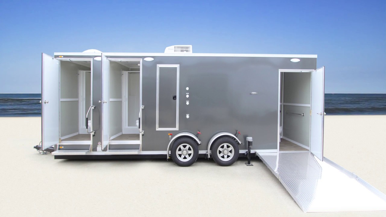 ADA Shower Trailer Portable Restroom Combo +2 Station | Oahu Series
