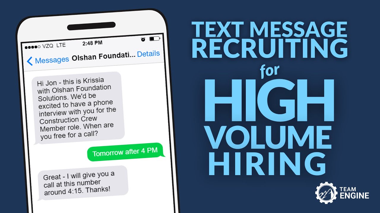Text Recruiting for High Volume Hiring