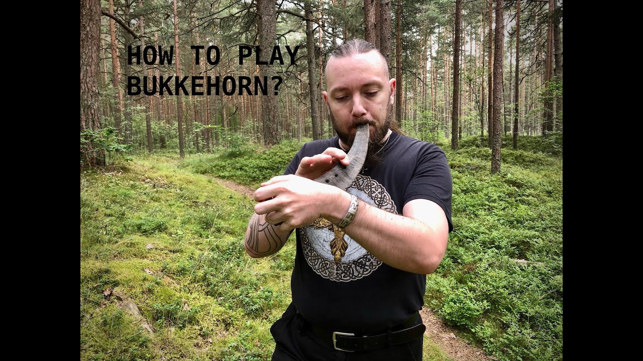 How to play viking bukkehorn (goat's horn) tutorial