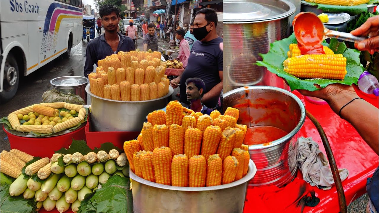 भुट्टे 🌽 corn Bechne ka naayab Tarika । Haridwar । Street food India