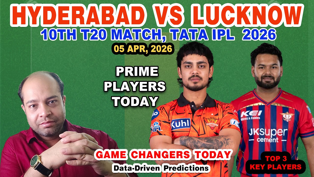SRH vs LSG Today Match Analysis | SRH vs LSG Dream11 Prediction | IPL 2026 Pitch Report & Playing 11