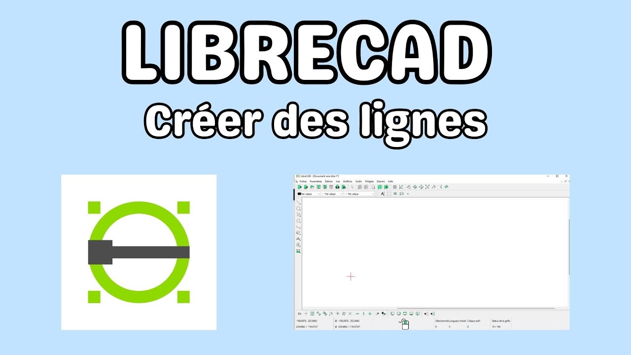 Librecad créer des lignes
