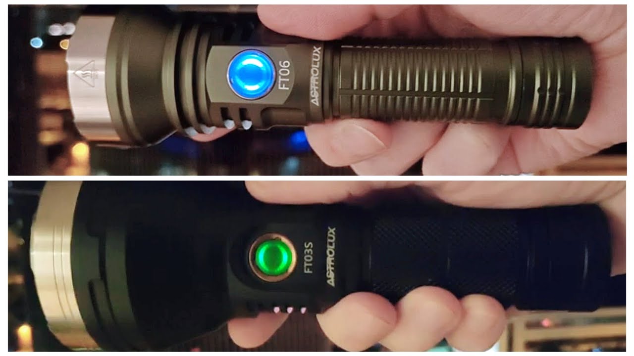 Astrolux FT06 2850lm Vs Astrolux FT03S SFH55 -  Outdoor Test 