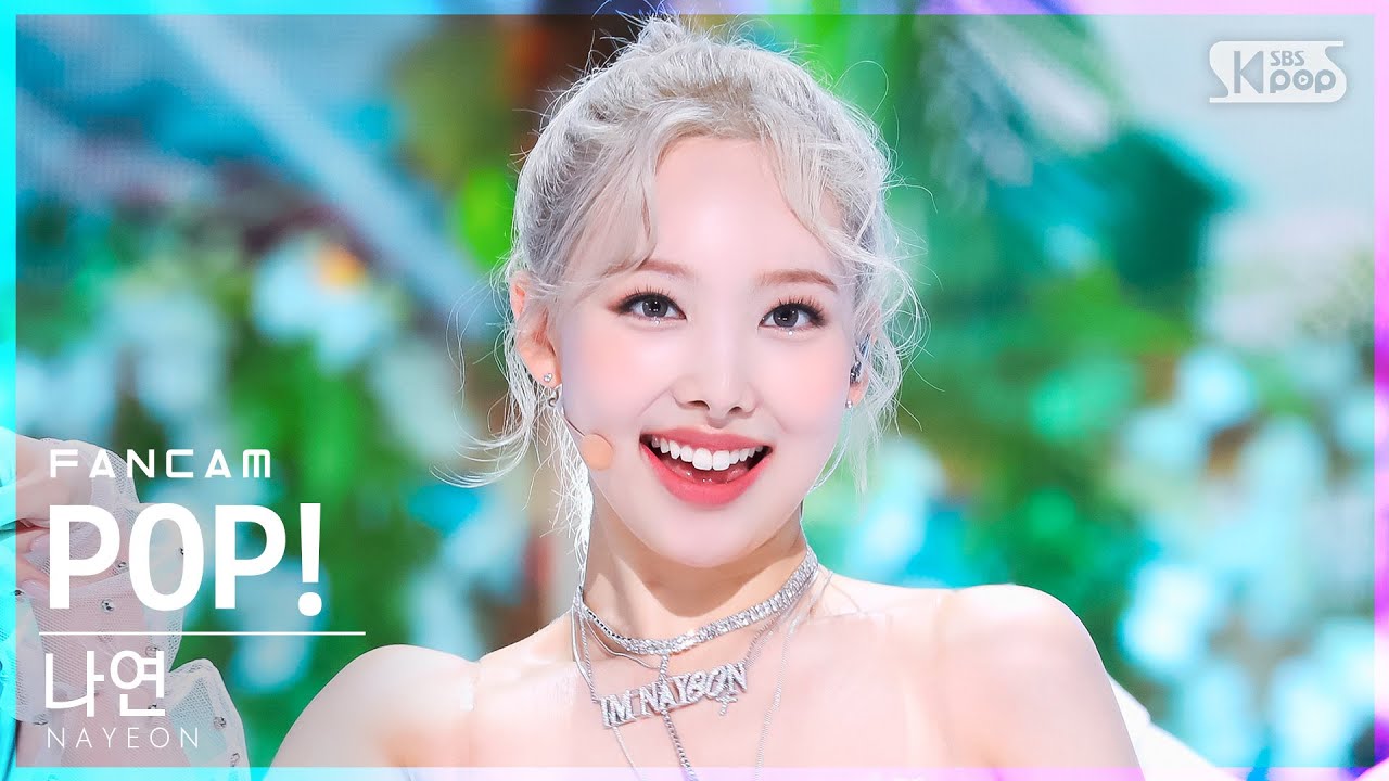 [안방1열 직캠4K] 나연 'POP!' (NAYEON FanCam)│@SBS Inkigayo_2022.06.26.