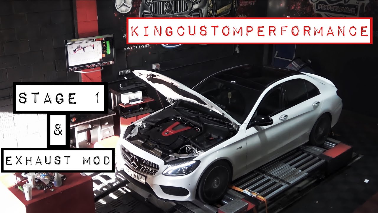 Mercedes AMG C43 - Тюнинг Stage 1 и модификация выхлопной системы / Динамометрические замеры / Зв...