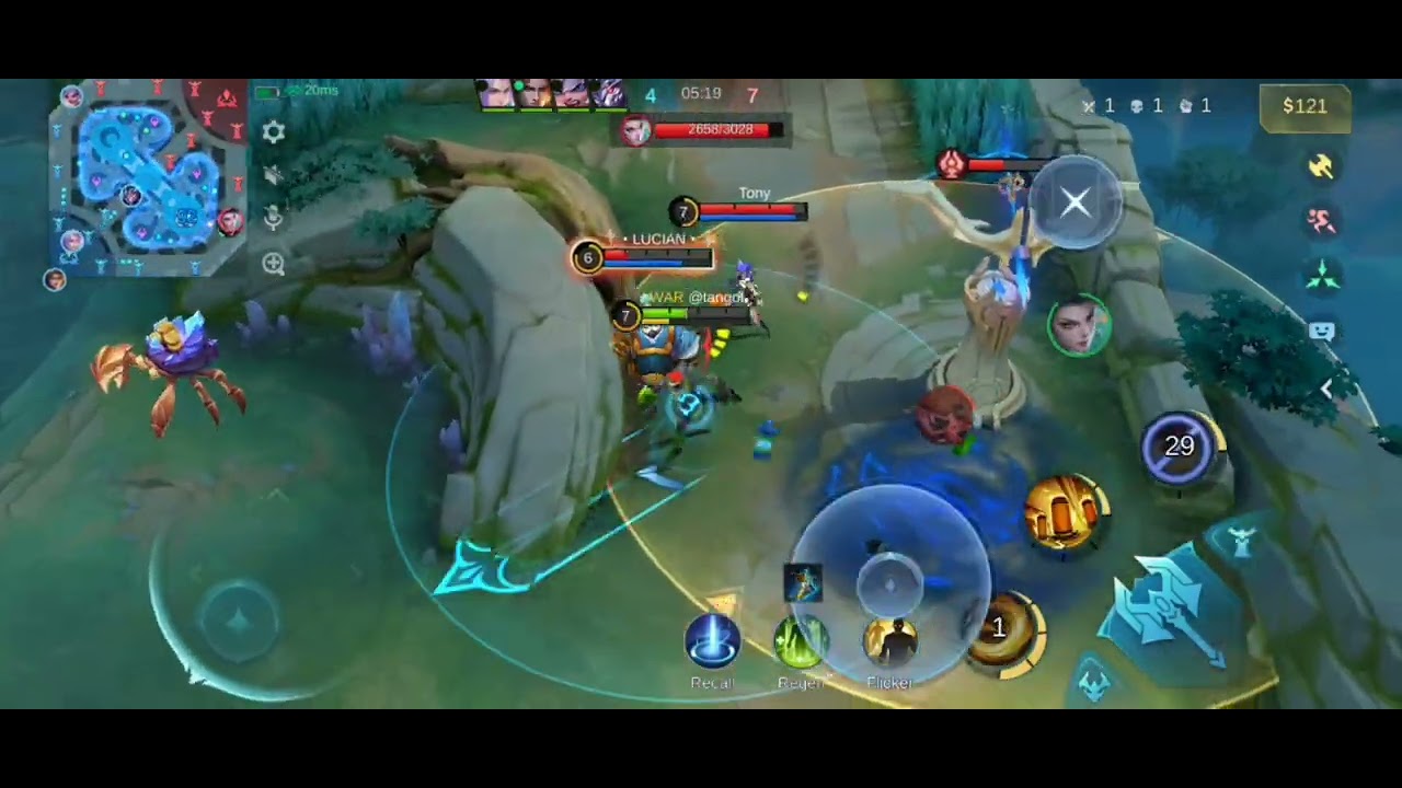 #mobilelegends Xborge vs chou plays🤟