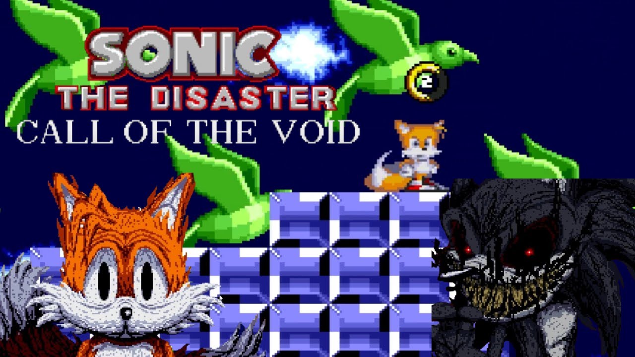 Sonic exe The Disaster 2D Call of the void Mod clips
