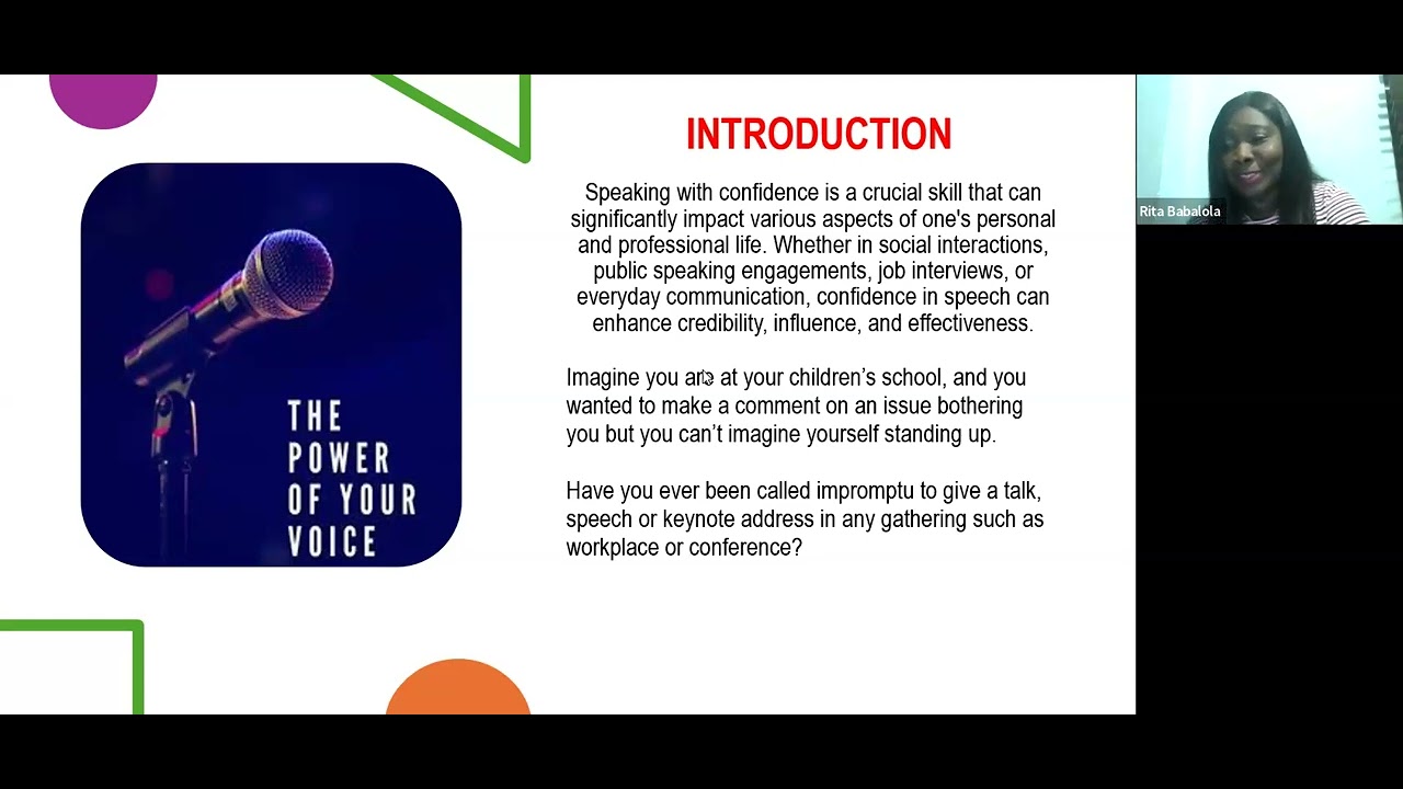 Engaging your Audience: Art of Presenting and Speaking with Impact