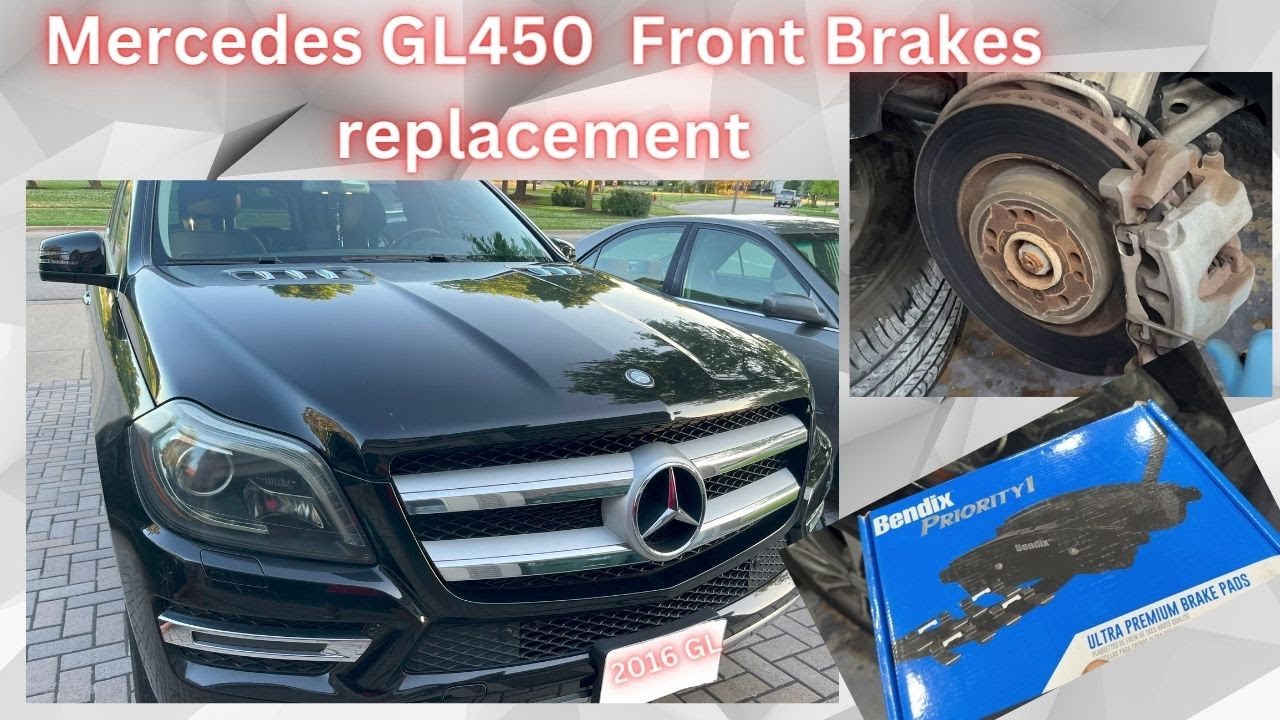 Mercedes GL450 front brakes replacement