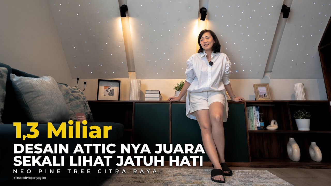 Rumah 3 Lantai Tangerang | Desain Attic Luas Plus Balkon | Neo Pine Tree Citra Raya