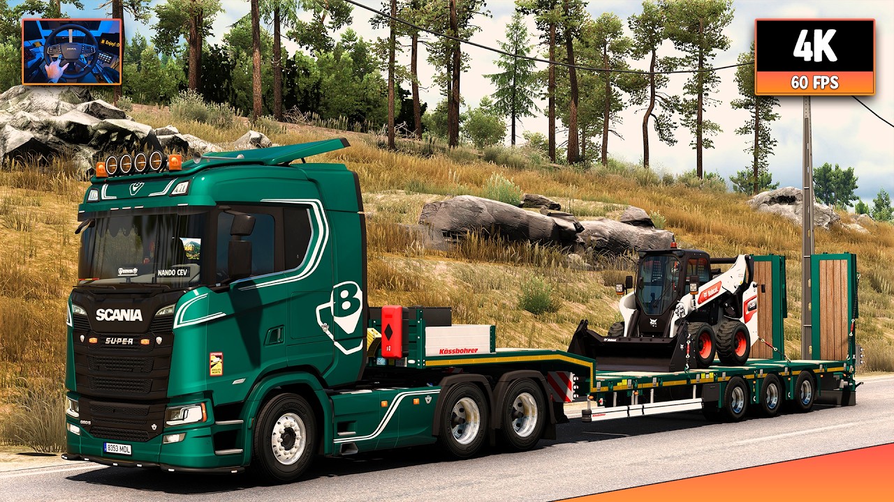 Scania 660S V8 | Burgos - Guarda | ETS2 1.58 4K Gameplay + Wheel Cam
